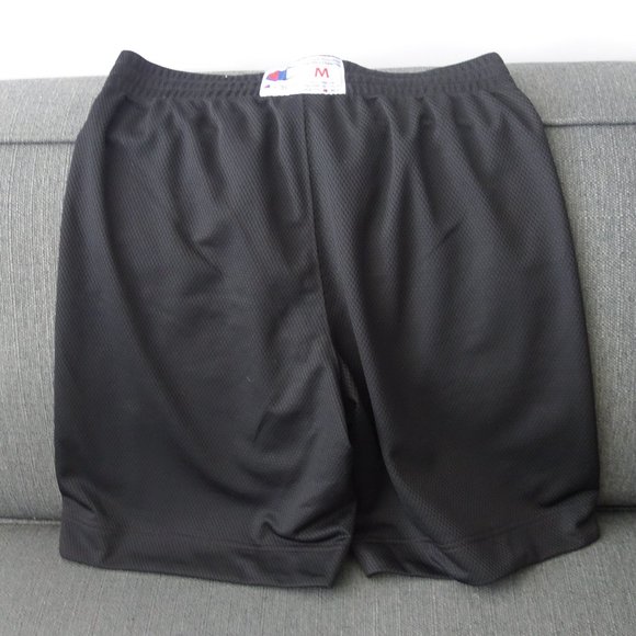 Champion 100% Polyester Made in Cambodia Black Shorts Size M - Picture 4 of 8